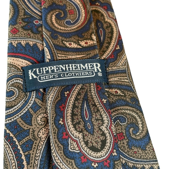 EUC Vintage Kuppenheimer Men’s Clothiers Silk Tie - Picture 3 of 5